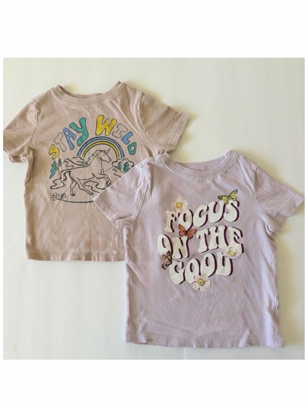 Old Navy Toddler Girls Short Sleeve Graphic Tees - 3T